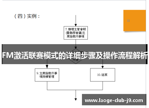 FM激活联赛模式的详细步骤及操作流程解析