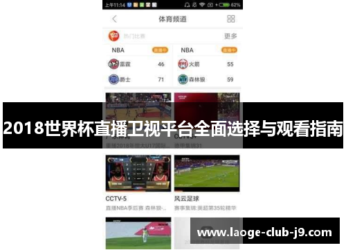 2018世界杯直播卫视平台全面选择与观看指南