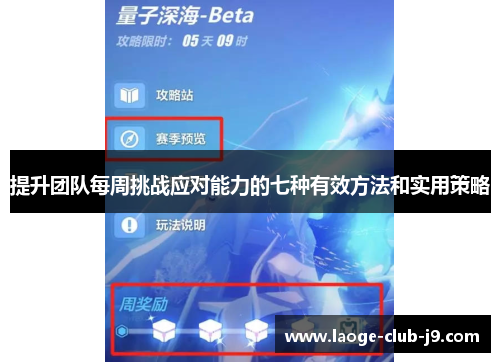 提升团队每周挑战应对能力的七种有效方法和实用策略