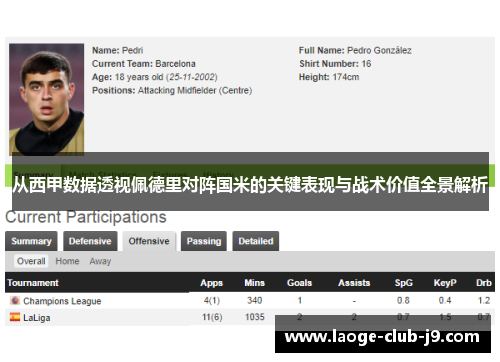 从西甲数据透视佩德里对阵国米的关键表现与战术价值全景解析